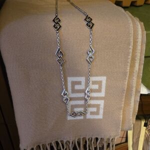 Givenchy Elegant Silver Geometric Necklace